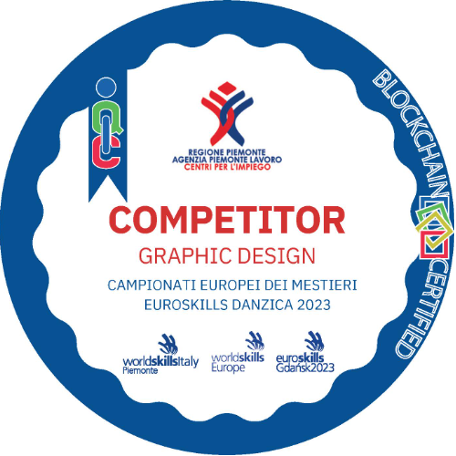 Competitor Graphic Design ai Campionati dei Mestieri EuroSkills Danzica 2023